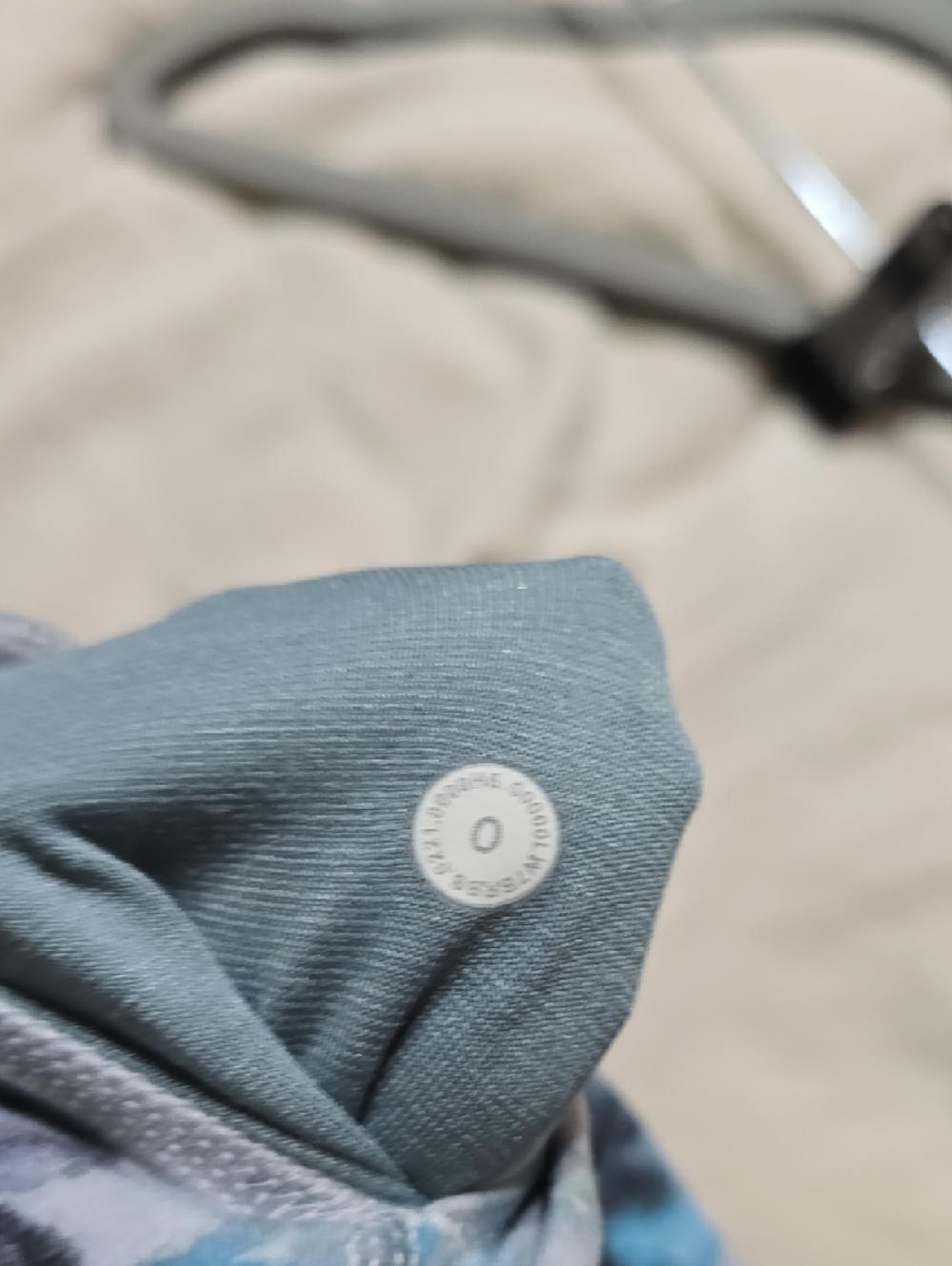 lululemon athletica Teal Gray Floral Athletic Bike Shorts - Picture 3 of 3